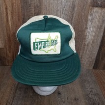 VTG Empire Gas Patch Green White Trucker Style Used See Pics - £9.37 GBP