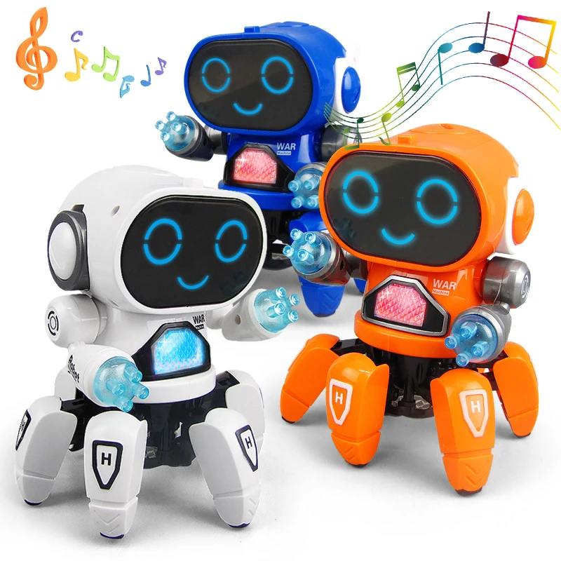 Kids Electric Robot Toys Dance Music Lighting Walking Parent-child Interaction - £20.88 GBP