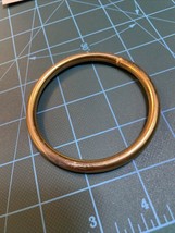 Vintage Metropolitan Museum Of Art MMA Gold Plated  Bangle Split Fast Shipper - $44.55