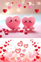 Heart Notebook / Love Notebook / Valentine&#39;s Day Notebook: Cute Heart Ch... - £11.72 GBP