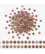 FloraCraft 300pcs Vintage Wood Buttons - Assorted Painted Flower Designs... - $64.31 CAD