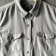 Filson Shirt Steel Blue Scout Guide Long Sleeve Button Front - Women&#39;s S... - $789.43 MXN
