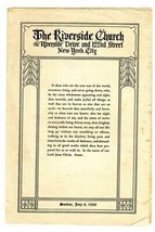 Riverside Church &amp; Cathedral of Saint John the Divine Paper Items New York 1939  - $37.72