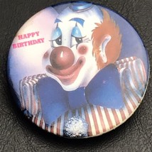 Happy Birthday Musical Clown Pin Button Pinback Non Working - £7.95 GBP