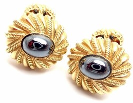 Authentic! Tiffany &amp; Co Jean Schlumberger 18k Yellow Gold Hematite Cuffl... - $3,675.00
