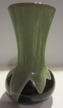 Brown with Green Drip Glaze Vase Stoneware? - £9.67 GBP