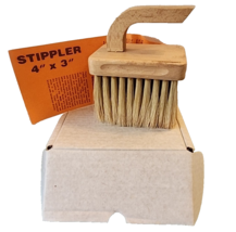 4&quot; x 3&quot; Stippler Brush for Faux Finish Painting Techniques England in Box - $43.00