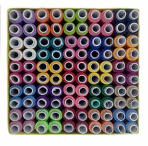 Polyester Thread Sewing Threads Spools with Fast Colour Design - Set of 100 Tube - £22.15 GBP