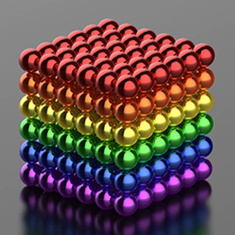 Magnet Balls Magic Beads 3D Puzzle Sphere Magnetic 5mm 216pcs Multicolor - £25.65 GBP