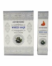 Ayurvedic White Sage Incense Sticks Premium Fragrance Masala AGARBATTI 180gm - £18.12 GBP