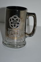 Walt Disney World EPCOT Center Glass Vintage Metallic Silver Smoke Mug - £47.06 GBP