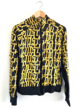 Nike Full Zip Hoodie Dri-Fit Women Sz L All Over Print Just do it Black ... - $68.40