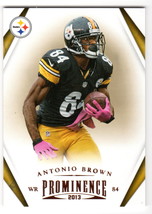 2013 Panini Prominence #77 Antonio Brown Pittsburgh Steelers - $1.95