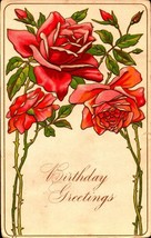 Vintage 1909 Birthday Embossed Postcardd -BIRTHDAY Greetings -BK39 - £1.55 GBP