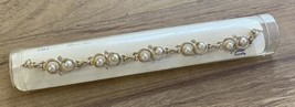 Vintage Sarah Coventry &quot;Mona Lisa&quot; 5383 Faux Pearl &amp; Rhinestone Necklace w/ Box - £27.24 GBP