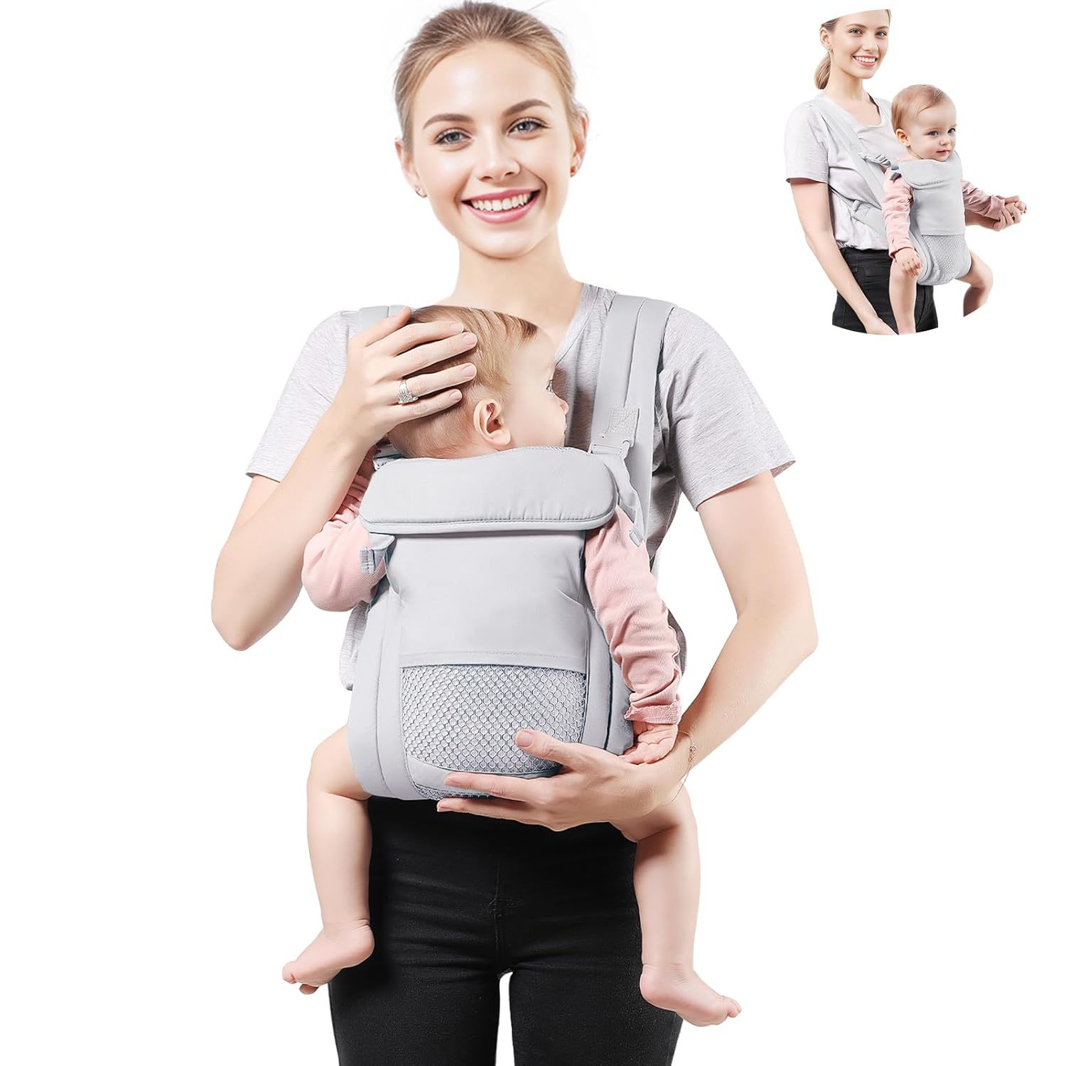 The Cozy Baby Wrap Carrier (7–30 Lbs), Lightweight Baby Holder Carrier, ... - $32.92