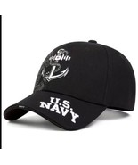 Black  United States US Navy USN Cotton Military Baseball Ball Cap Hat C... - $453.86 MXN