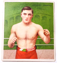 1910 T218 Johnny Marto Mecca Cigarettes Champion &amp; Prize Fighters Boxing Card - £15.58 GBP