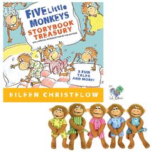 MerryMakers Five Little Monkeys Finger Puppet Playset; 5 Stories: Five Little Mo - £41.45 GBP