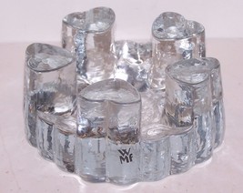 LOVELY WMF WILLIAM FRAZIER GERMANY ART GLASS HEARTS CANDLE HOLDER ? - £20.81 GBP