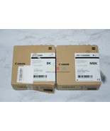2 New OEM Canon iPROGRAF2000,4000 PFI-1100B, PFI-1100MBK Ink Tanks (2020) - $188.10