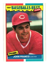 1987 Fleer Baseball&#39;s Best Sluggers vs. Pitchers #14 John Franco Cincinnati Reds - £1.59 GBP