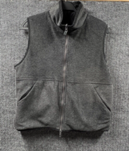 Catalina Reversible Vest Women Large Grey Black Sleeveless Fleece Full Zip - £15.46 GBP