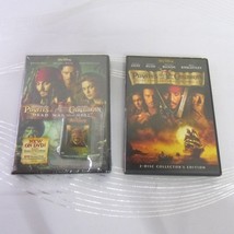 2pc Pirates of the Caribbean Curse of the Black Pearl & Dead Man's Chest DVDs - $10.00