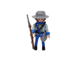 PLAYMOBIL 4622 CONFEDERATE SOLDIER REPLACEMENT FIGURE W/ GUN + CANTEEN - $14.25