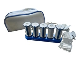 Conair Curl n Carry Travel Hot Rollers 5 Travel Rollers Works Bag FAST S... - $46.25