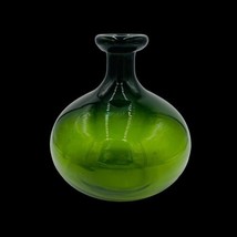 MCM Green Olive Decanter Large Rare Vintage 9.5” Bottle Collection - £94.96 GBP