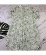 April Cornell Womens Vintage 90s Nightgown Size M Green White Floral Wid... - $50.08 CAD