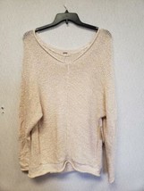 MSRP $148 Free People Womens Sweater Beige Size L - £52.83 GBP