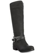 Womens Wide Calf Moto Boots Style &amp; Co. Wardd Embellished  Black (Style&amp;... - £23.40 GBP