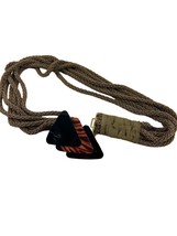 Vtg Carolyn Tanner Designs Belt Woven Braided Cord Plastic Triangle Buck... - $38.61