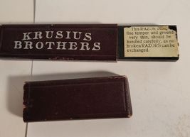 Krusius Brothers KB Extra Straight Razor Germany in Original Box image 6