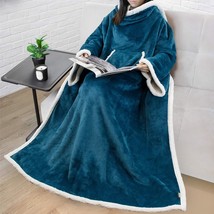 Pavilia Premium Sherpa Fleece Blanket For Women, Men, And Adults, Wearable - £36.95 GBP