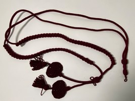 INDIAN WARS, U.S. ARMY, MEDICAL, MAROON, HELMET CORD, VINTAGE - $47.91 CAD