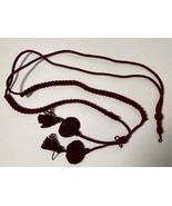 INDIAN WARS, U.S. ARMY, MEDICAL, MAROON, HELMET CORD, VINTAGE - $661.36 MXN