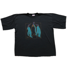 Vintage 90s Ocean Penquin Nature T-Shirt Sea Adult Size &quot;One Size&quot; M/L - £13.84 GBP