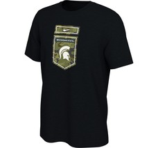 Michigan St. Spartans Mens Nike Veterans Day T-Shirt S/S Black - Xxl &amp; Xl - Nwt - £20.29 GBP