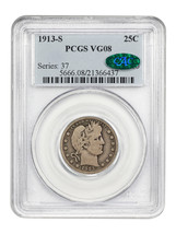 1913-S 25C PCGS/CAC VG8 - $3,055.50