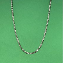 925 Silver Plated Link Chain Necklace for Men Women,Punk Hip Hop Necklace - £9.48 GBP