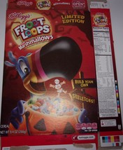 Kellogg’s Limited Edition Halloween Froot Loops Skeletons Cereal Empty B... - $3.99