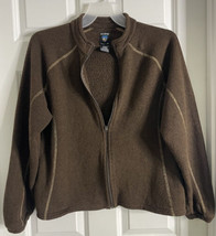 Kuhl Full Zip Alfpaca Fleece Sweater Long Sleeve Outdoor Activewear Women&#39;s XL - £29.88 GBP