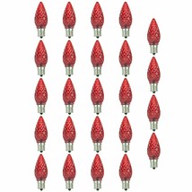 24 Pack Sunlite LED C9 0.4W Red Colored Decorative Chandelier Light Bulbs - £71.93 GBP