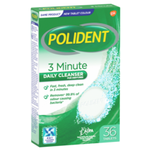 Polident 3 Minute Daily Cleanser For Dentures 36 Tablets - £55.64 GBP