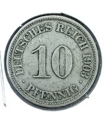 1903 A German Empire 10 Pfennig Coin - $56.26 MXN