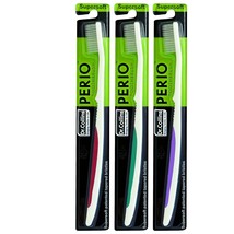 Dr. Collins Perio Toothbrush, (colors vary) 3 Count (Pack of 1) - £15.17 GBP
