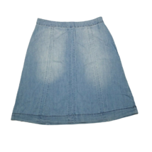 ECI New York Women&#39;s Denim Jean Skirt ~ Sz 4 ~ Blue ~ Above Knee  - $15.29